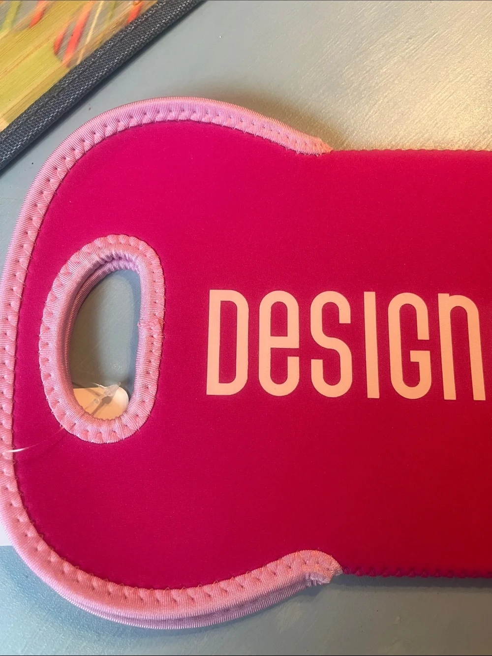 NWT! Pickleball Inspired Neoprene Bottle Tote - Hot Pink 